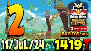 Angry Birds Friends Level 2 Tournament 1419 Highscore POWER-UP walkthrough