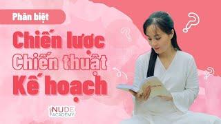 Phân biệt giữa CHIẾN LƯỢC, CHIẾN THUẬT & KẾ HOẠCH