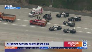 Driver fleeing police crashes into dump truck, dies