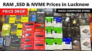 Latest RAM , SSD & NVME SSD Prices in Naza Market Lucknow | Price Drop    #rams #ssd