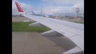 Norwegian DY2853 13MAY14 ARN-LGW B738 LN-DYK landing RWY26L