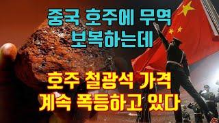 중국 호주에 무역 보복하는데 호주 철광석 가격 계속 폭등하고 있다