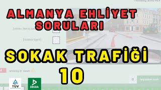 Sokak Trafiği 10 | Sokak ve Cadde Trafiğinde Güvenlik | Almanya Ehliyet Sınavı Soruları 2024