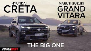 Hyundai Creta vs Maruti Suzuki Grand Vitara - Petrol Comparison with a Twist | Review | PowerDrift