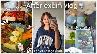 After exam vlogCafe hopping with friends/ unboxing birthday giftsSalesiancollege,silliguri#exam