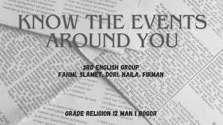 3RD ENGLISH GROUP | NEWS ITEM | THE PSICHOLOGICAL TEST IN MAN 1 BOGOR | RELIGION 12 MAN 1 BOGOR