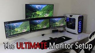 Ultimate monitor setup, triple 27" monitors with ultrawide overhead installation. PART 2  (VLOG)