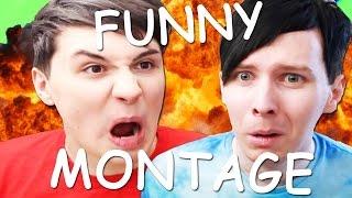 DAN AND PHIL FUNNY GAMING MONTAGE