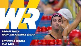 100m Backstroke World Records Belong to  Regan Smith  | Swimming World Cup 2024