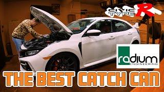 Radium Dual Catch Can Install on the FK8 Civic Type R