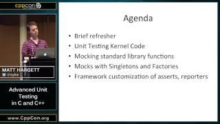 CppCon 2015: Matt Hargett “Advanced Unit Testing in C & C++”