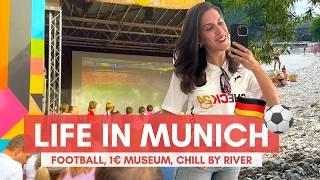  Living in MUNICH *Weekend Vlog* | Football Europe Cup, Groceries, Museum Visit, Summer Activities