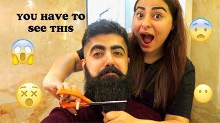 SHAVED AFTER A YEAR  | BEARD TRANSFORMATION VLOG | Muskan Chanchlani ft. Dheeraj Wadhwa