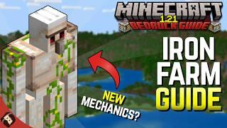 IRON FARM GUIDE & NEW INFO! | Minecraft Bedrock Guide 1.21 EP15