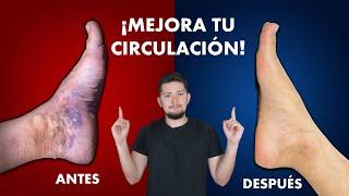  EJERCICIOS para MEJORAR la CIRCULACIÓN en PIERNAS - VARICES e HINCHAZÓN