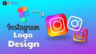 Logo Design in figma | Instagram logo Design #figma #logo #logodesign
