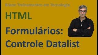 Curso de HTML e CSS   Controle Datalist   Lista de Sugestões em Formulários