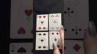 READING THE PLAYING CARDS- THE 5'S-CARTOMANCY #cartomancy #psychic #shorts