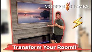 Modern Flames Allwood Wall System!! ( Install an Electric Fireplace on ANY Wall!! )