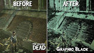The Walking Dead : The Telltale Definitive [PC] - Graphic Black ON vs OFF Comparison - 4K/60fps