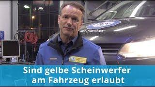 Sind gelbe Scheinwerfer am Fahrzeug erlaubt