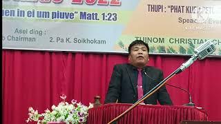 Evan G Thangboi Message at Tuinom Christian Church 31-12-2022 Audio