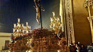 Entrada del Cristo de la Buena Muerte (Gitanos) de Utrera bajo la lluvia - BCT Vera Cruz