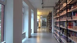 library-books-corridor-window, free stock video footage, ,copyright free video