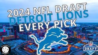 Detroit Lions Draft Picks - 2024 Draft Picks (Terrion Arnold, Ennis Rakestraw & More!!!)