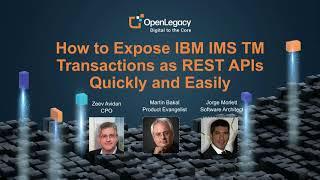 How to expose IBM IMS TM transactions as REST APIs quickly and easily