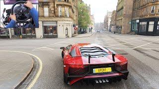 Lamborghini Aventador SV - Forza Horizon 4 | Thrustmaster T300RS gameplay