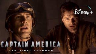 Captain America: TFA | Steve Makes The Jump Scene | Disney+ [2011]