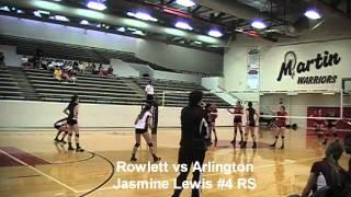 Jasmine Lewis #4 Rowlett High School Volleyball class of 2014