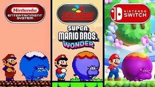 Super Mario Bros. Wonder - NES vs SNES vs Switch