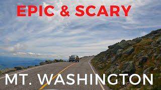 【4K】Scary scenic drive to Mt. Washington Auto Road | Gorham, NH - White Mountains