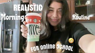 REALISTIC MORNING ROUTINE: for online school ~ talk about vlogmas! * SUPER EXCITED*