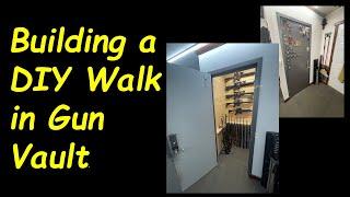 DIY Walk in Gun Vault Room Storage