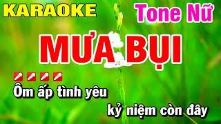 Karaoke Mưa Bụi Tone Nữ Nhạc Sống - Hoài Phong