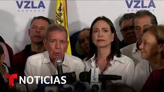 La oposición en Venezuela insiste en que se cometió fraude electoral | Noticias Telemundo