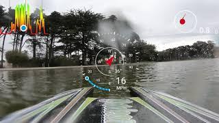 80+mph RC BOAT! Oxidean Marine ANIMAL twin Cat Gopro GPS Overlay