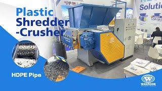 （Plastic Shredder Machine at Chinaplas Exhibition）Waste Plastic Pipe /HDPE Pipe Crusher Machine