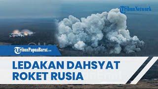 Ledakan Dahsyat Roket Termobarik “Solntsepek” Rusia ke Posisi Militan Ukraina