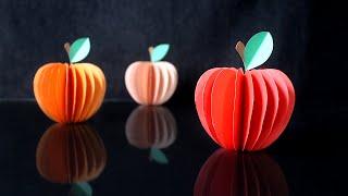 DIY! Origami Apple - 3D Paper Craft Ideas - Paper Apple