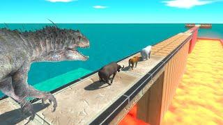 The Collapsing Bridge is Getting Smaller - Animal Revolt Battle Simulator