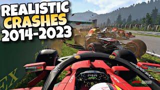 F1 REALISTIC CRASHES 2014 - 2023 #14