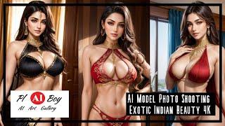 4K AI LOOKBOOK | AI Models |  AI Model Photo Shooting - Exotic Indian Beauty 4K
