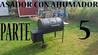 haciendo un asador con ahumador parte 5 (final) asador completo!