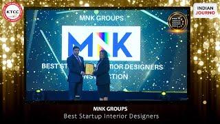 Mnk Groups received the Karnataka Business Awards for Best Startup Interior Designers! 