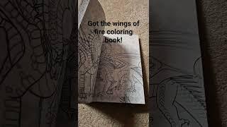 I got the Wings Of Fire Coloring book! #wingsoffire #dragons #drawing #books