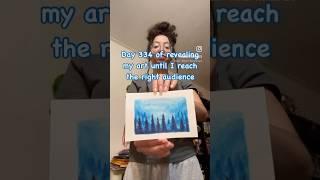 Day 334 #artistonyoutube #artreveal #watercolor #painting #forest #treeart #postcard #handpainted